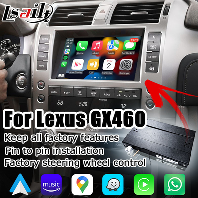 렉서스 GX460 OEM 방식 통합 업그레이드를 위한 애플 카플레이 안드로이드 오토 업그레이드