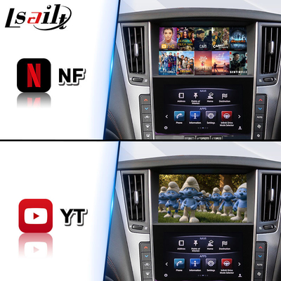 인피니티 Q50을 위한 4+64GB 라이세일트 안드로이드 카플레이 멀티미디어 비디오 인터페이스 Q60 Q50s 2015-2020