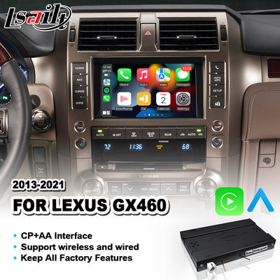 2013-2021 GX 460 GX460을 위한 라이세일트 무선 전신 안드로이드 오토 렉서스 카플레이 인터페이스