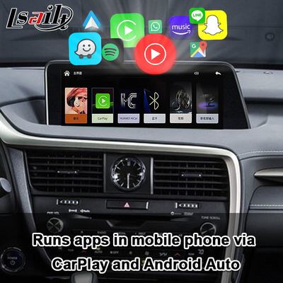 RX450H 2016-2022 RX350용 Lexus CarPlay 인터페이스 무선 Android 자동 지원, 카메라