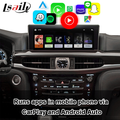 Lexus LX LX570 LX460d 2017-2022 Revese 카메라 비디오 인터페이스용 무선 CarPlay 디코더