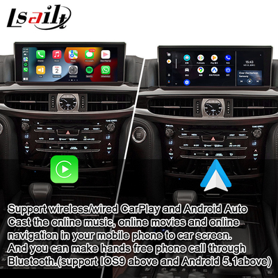 Lexus LX LX570 LX460d 2017-2022 Revese 카메라 비디오 인터페이스용 무선 CarPlay 디코더