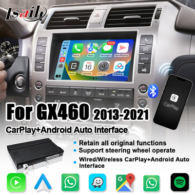 무선 안드로이드 오토로 렉서스 GX460 2014-2021 LX570 RX NX를 위한 카플레이 인터페이스를 플러깅하고 하세요