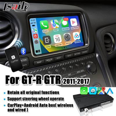 카플레이는 닛산 GT-R GTR R35 2008-2017 무선 통합 안드로이드 오토, 반사경 링크를 위해 조화시킵니다