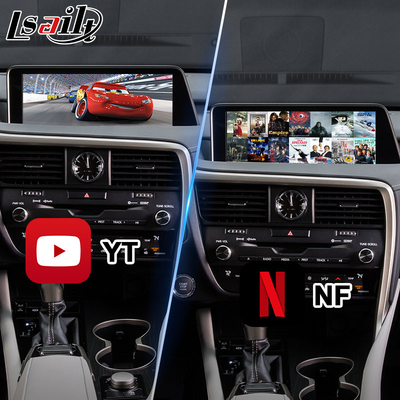 렉서스 RX 450h 200T 350 450L 350L 300 F 스포츠 2016-2019의 Lsailt 안드로이드 카플레이 인터페이스