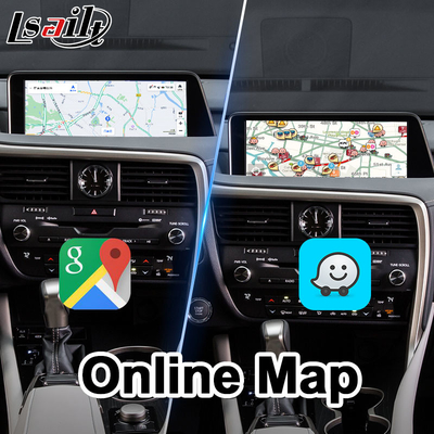 렉서스 RX 450h 200T 350 450L 350L 300 F 스포츠 2016-2019의 Lsailt 안드로이드 카플레이 인터페이스