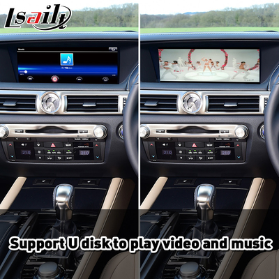 Lexus GS300h GS200t GS350 GS450h GSF GS L10 2016-2020용 무선 안드로이드 오토 카플레이 인터페이스