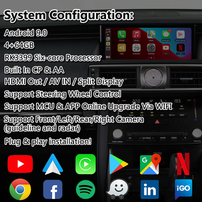 렉서스 IS200T IS300H IS350 IS300 F 스포츠 AWD IS XE30 2017-2020