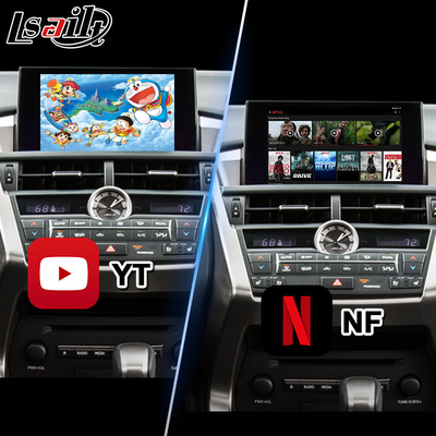 렉서스 NX300h NX200t NX F-스포츠 터치패드 제어 2014-2017용 Lsailt 안드로이드 멀티미디어 비디오 인터페이스