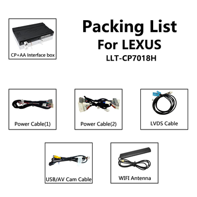 Lexus LX 450d 570 570s VDJ200 J200 2016-2021용 무선 CP AA 안드로이드 자동 카플레이 인터페이스
