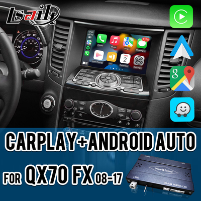 인피니티 QX70 FX50 FX35 FX37 2011-2018 안드로이드 자동 디코더, 핀 투 핀 설치