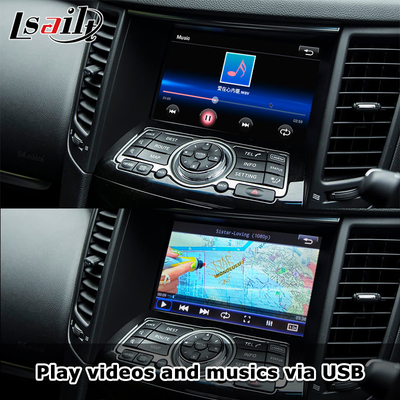 인피니티 QX70 FX50 FX35 FX37 2011-2018 안드로이드 자동 디코더, 핀 투 핀 설치