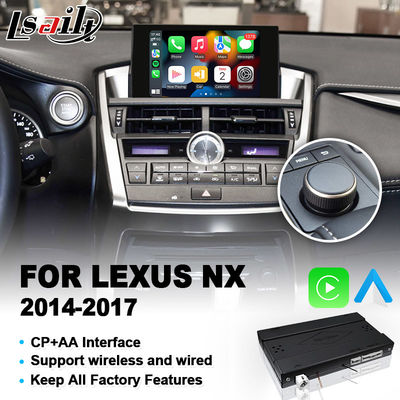 렉서스 NX300h NX200t Knob 컨트롤 2014-2017 NX ES RX용 안드로이드 자동 카플레이 인터페이스