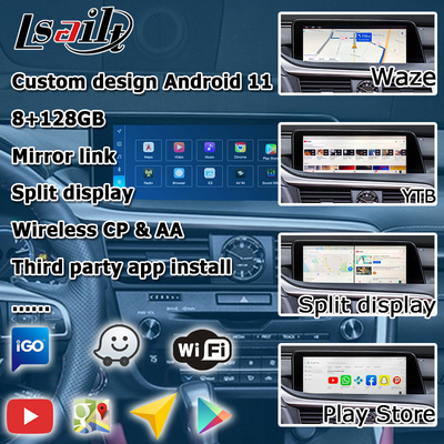 렉스턴 RX 8+128GB 퀄컴 안드로이드 멀티미디어 인터페이스 박스 RX350 RX450h RX300 RX200t