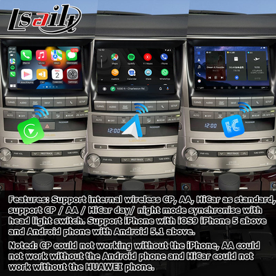 렉서스 LX570 2013-2015 안드로이드 비디오 인터페이스 기반 퀄컴 8+128GB 안드로이드 11