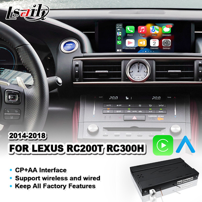 렉서스 RC200T RC300H RC 200t 2014-2018용 OEM 통합 카플레이 안드로이드 자동 인터페이스