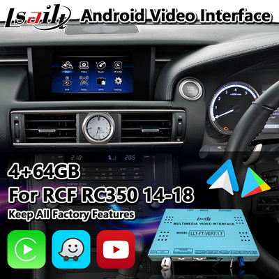 렉서스 RC 350 300h 200t 300 AWD F 스포츠 2014-2018용 Lsailt 안드로이드 시스템과 카플레이 안드로이드 오토