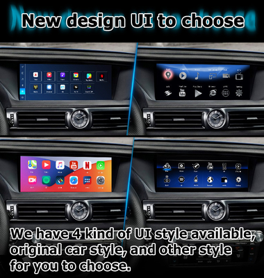 렉서스 GS450h GS350 GS200t GS300h GSF 안드로이드 카플레이 비디오 인터페이스 8+128GB 퀄컴 기반