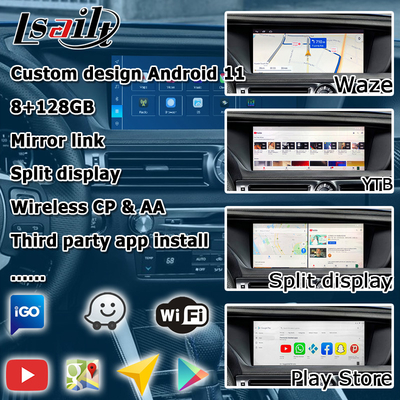 렉서스 GS450h GS350 GS200t GS300h GSF 안드로이드 카플레이 비디오 인터페이스 8+128GB 퀄컴 기반