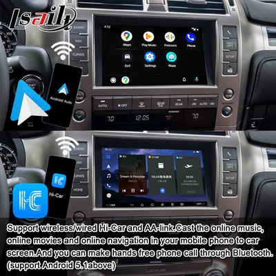 8+128GB 안드로이드 11 렉서스 비디오 인터페이스 GX460 2014-2021 무선 카플레이, 안드로이드 오토 포함