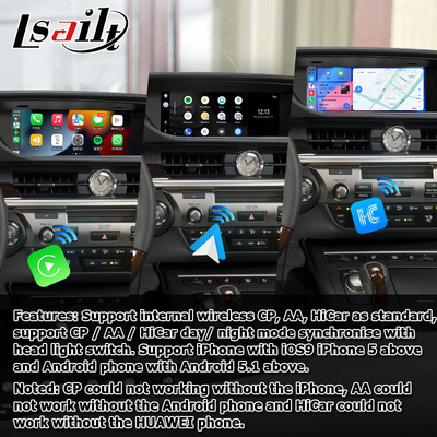ES300h ES250 ES350 렉서스 안드로이드 스크린 업그레이드 카플레이 안드로이드 오토 대시캠 10.25" Lsailt