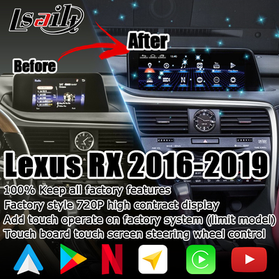 안드로이드 8+128GB Lsailt 렉서스 안드로이드 카플레이 안드로이드 오토 스크린 RX350 RX450h RX300 2.0Ghz 프로세서