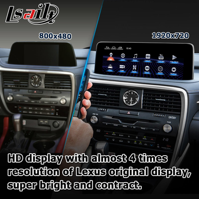 HD 12.3인치 안드로이드 스크린 업그레이드 렉서스 RX350 RX450h Lsailt 안드로이드 오토 카플레이