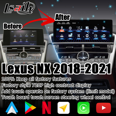 NX300 NX300h 렉서스 안드로이드 큰 화면 10.25 인치 안드로이드 카플레이 업그레이드