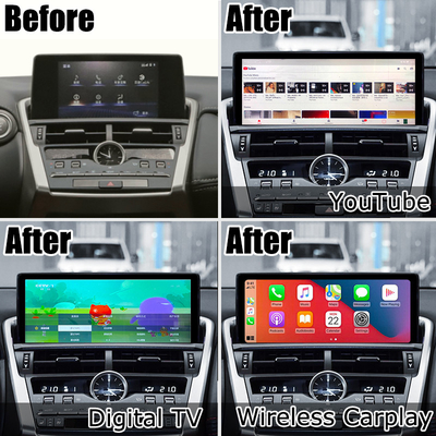 NX300 NX300h 렉서스 안드로이드 큰 화면 10.25 인치 안드로이드 카플레이 업그레이드