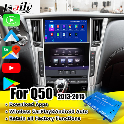 안드로이드 11 스마트 인포테인먼트 모듈 인피니티 Q50 2013-2015 자동차 멀티미디어 통합 시스템, 카플레이 박스