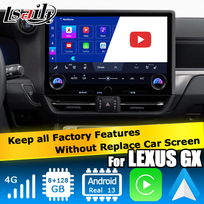 렉서스 GX550 GX550h 퀄컴 6125 8+128GB 기반 안드로이드 13 비디오 인터페이스