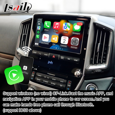 Lsailt 8+128GB 안드로이드 인포테인먼트 인터페이스 랜드 크루저 2013-2021 LC200 무선 카플레이, 넷플릭스, 유튜브