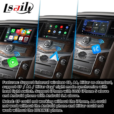 인피니티 QX80 / QX56 안드로이드 오토 카플레이 Qualcomm 8+128 기반 인터페이스