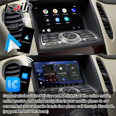 인피니티 EX QX50 2008-2017용 Lsailt 8G 안드로이드 인포테인먼트 모듈 무선 카플레이, 유튜브, 넷플릭스 포함
