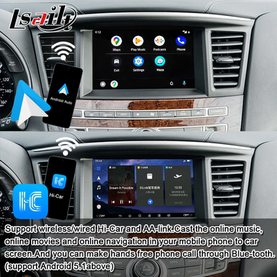 인피니티 QX60 JX35 2011-2020 통합 무선 카플레이, 안드로이드 오토용 안드로이드 멀티미디어 인터페이스