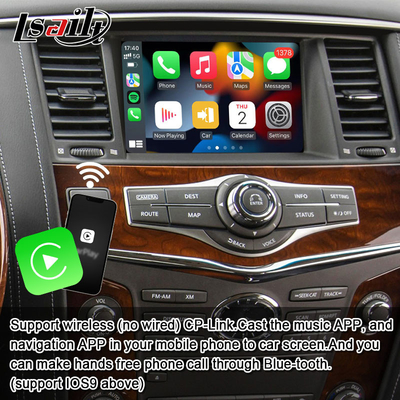 인피니티 QX80 QX56 닛산 파트롤 20100-2021 무선 카플레이 인터페이스, 유튜브