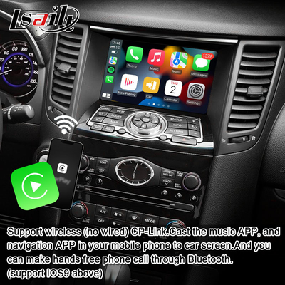 인피니티 QX70 FX35 FX37 2008-2017 통합 무선 카플레이, 안드로이드 오토용 안드로이드 멀티미디어 인터페이스