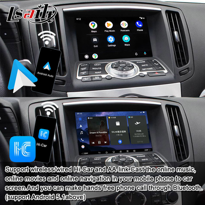인피니티 Q60 G37 G35 Q40 2008-2016용 Lsailt 8G 안드로이드 인포테인먼트 모듈 무선 카플레이, 안드로이드 오토 포함