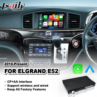 안드로이드 오토 무선 카플레이 비디오 인터페이스 Nissan Elgrand E52 2010-2022 IT08 08IT