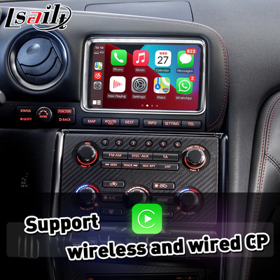 LSAILT 안드로이드 오토 CP AA OEM 통합 비디오 인터페이스 카플레이 닛산 GTR GT-R R35 2011-2016