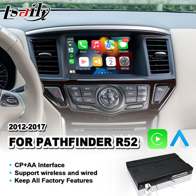 Lsailt 안드로이드 오토 무선 카플레이 인터페이스 2012-2017 닛산 패스파인더 R52