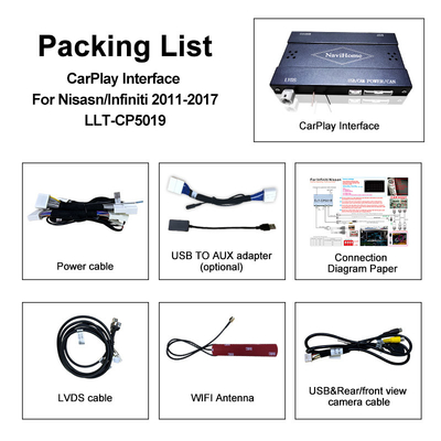 OEM 통합 무선 애플 카플레이 인터페이스 나바라 D40 닛산 패스파인더 R51 2010-2016 안드로이드 오토,플러그 앤 플레이, 미러 링크