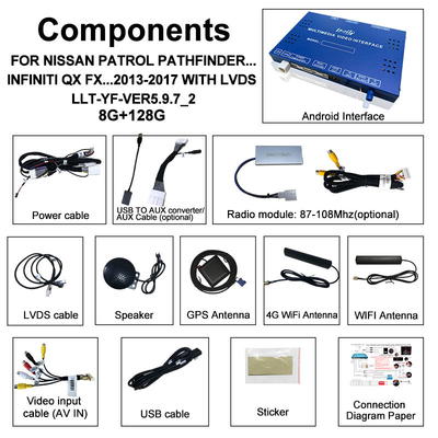 Lsailt OEM 통합 안드로이드 멀티미디어 비디오 인터페이스 파스파인더 R51 닛산 나바라 D40 카플레이&안드로이드 오토 리트로피트