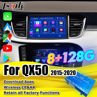 8+128G 안드로이드 내비게이션 박스 인포테인먼트 모듈 인피니티 QX50 2018-2020 EX QX80 무선 카플레이, 안드로이드 인터페이스