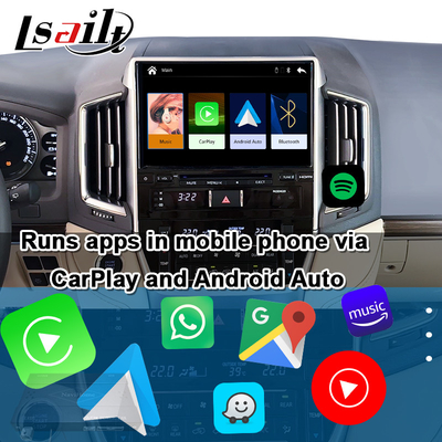 도요타 랜드 크루저 200 GX-R,VX-R 2018-2021 Fujitsu 헤드 유닛 안드로이드 오토, 리눅스 시스템 용 무선 카플레이 인터페이스