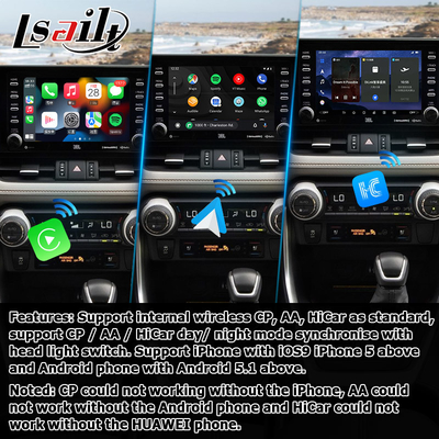 8+128GB 안드로이드 13 카플레이 안드로이드 인터페이스 For Toyoat RAV4 2019 To Present 터치 N Go 3