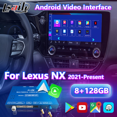 2021년 현재 렉서스 NX NX200 NX250 NX350 NX350h NX400h NX450h용 안드로이드 카플레이 멀티미디어 시스템 비디오 인터페이스