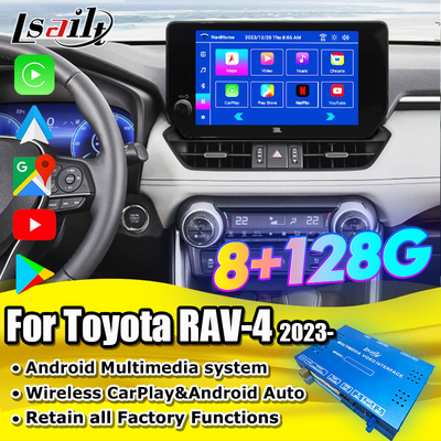 토요타 RAV-4 2023-Crown, Alphard, Harrier의 안드로이드 13 안드로이드 인포테인먼트 인터페이스
