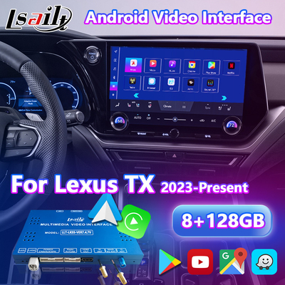 Lsailt 안드로이드 카플레이 멀티미디어 비디오 인터페이스 2023-현재 렉서스 TX TX350 TX500h
