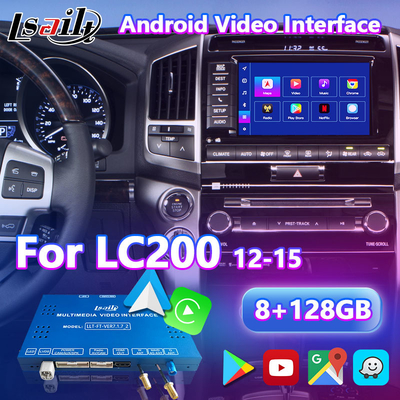Lsailt 안드로이드 멀티미디어 비디오 인터페이스 for Toyota Land Cruiser LC200 V8 LC 200 2012-2015
